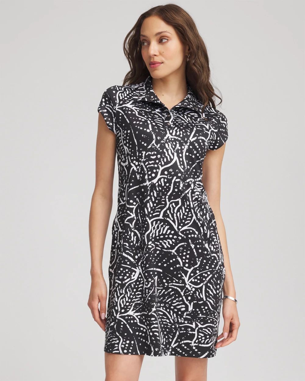 Zenergy® UPF Knit Mockneck Bungee Dress