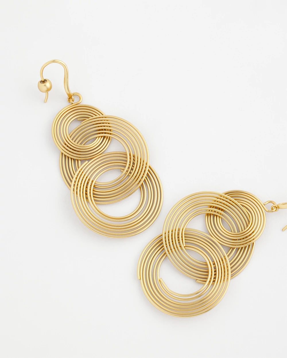 No Droop® Goldtone Circle Earrings