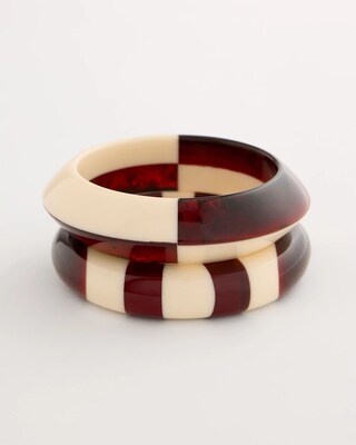 Colorblock Resin Bangles