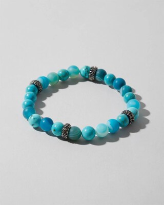 Turquoise Agate Stretch Bracelet