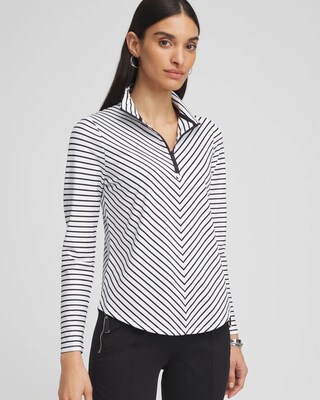 Zenergy® UPF Stripe Long Sleeve Top