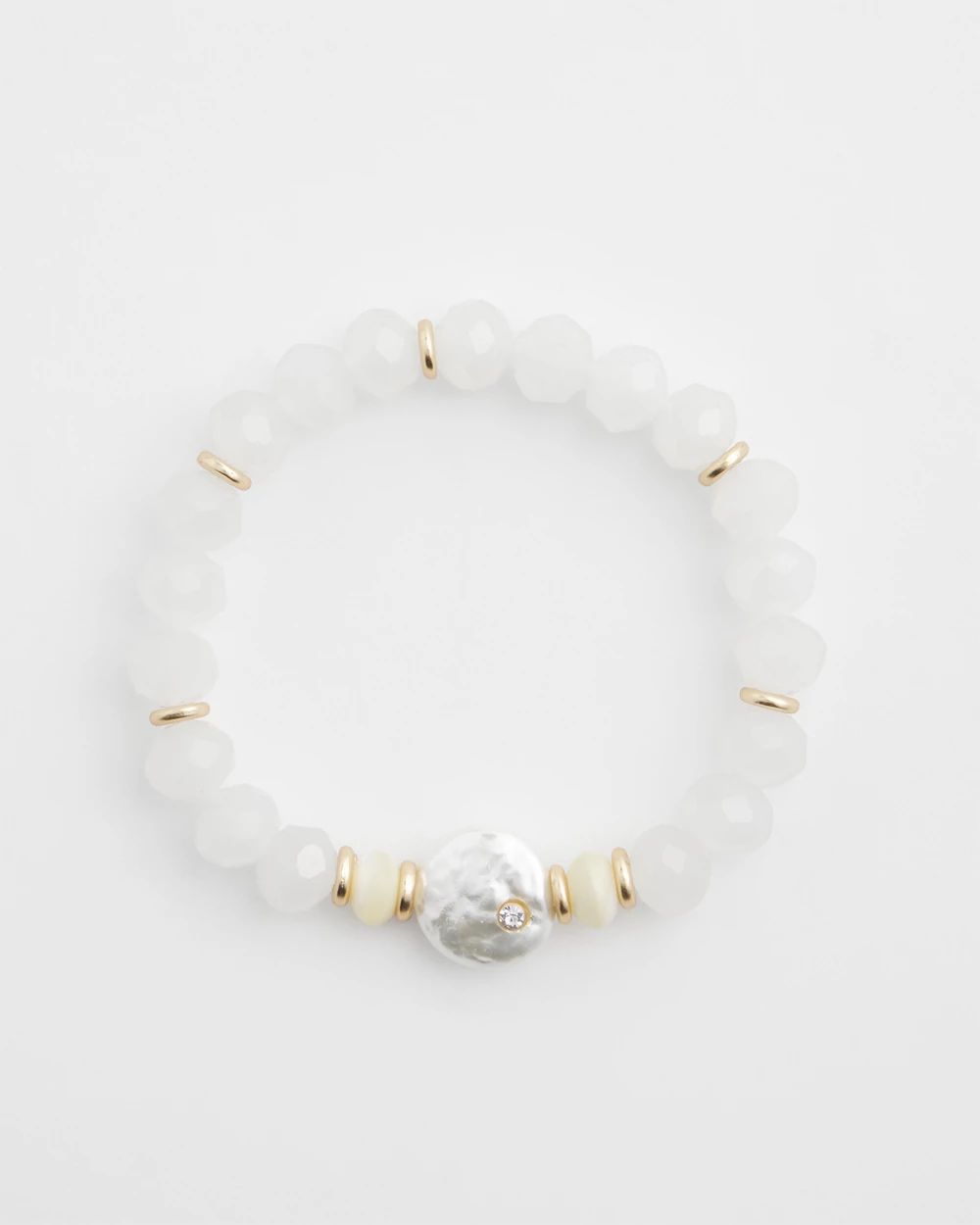 Faux Pearl Hero Stretch Bracelet
