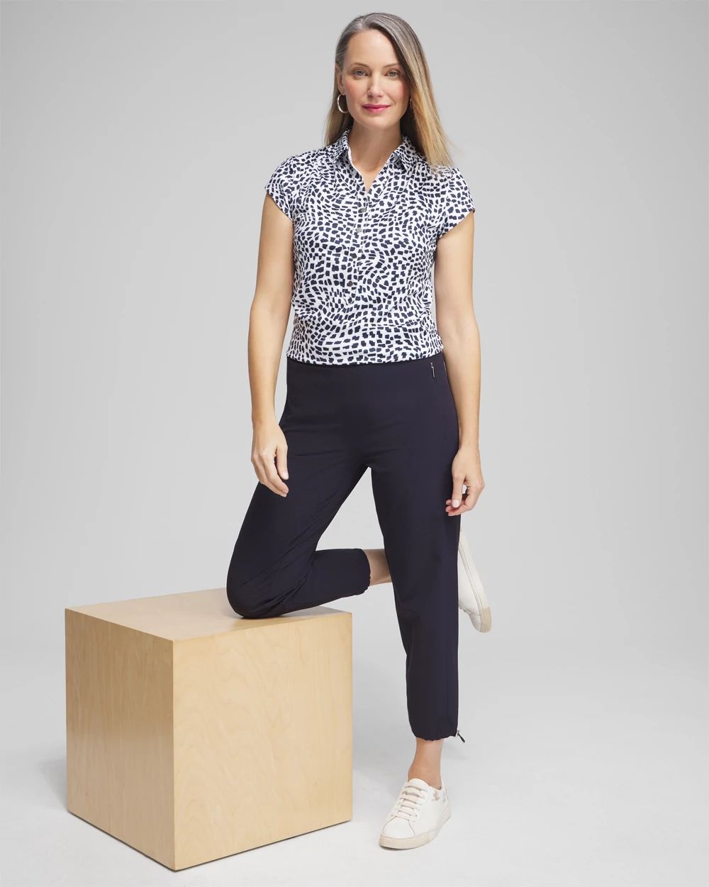 Zenergy® UPF Square Cap Sleeve Polo