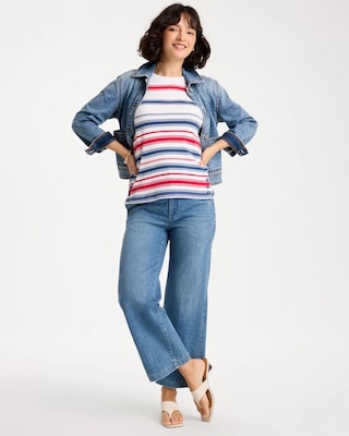 Cotton Button Trim Tank click to view larger image.
