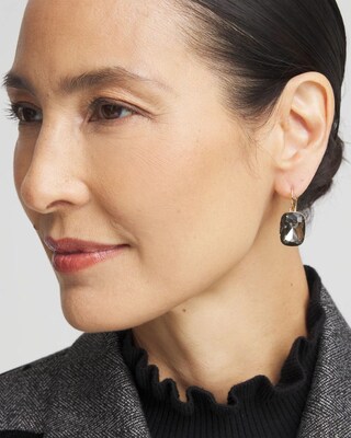 No Droop™ Hematite Stone Earrings