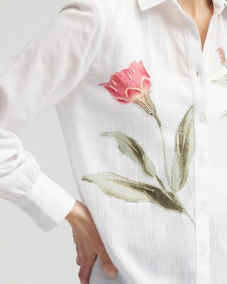 Cotton Voile Collared Tunic click to view larger image.