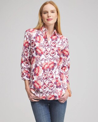 No Iron™ Stretch Floral Shirt
