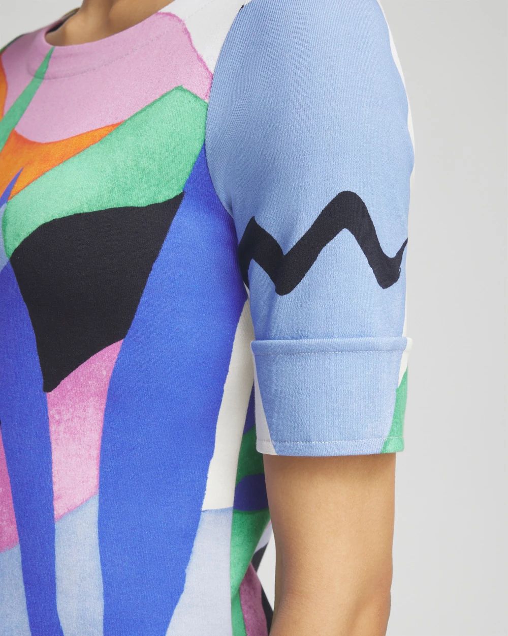 Tropical Bateau Neck Tee