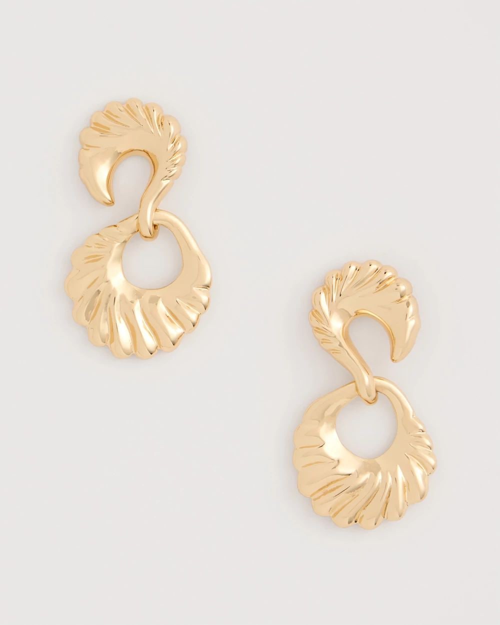 Golden Doorknocker Earrings