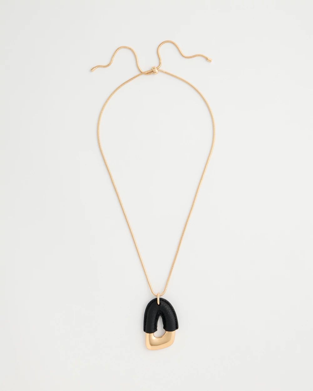Black-Gold Pendant Necklace