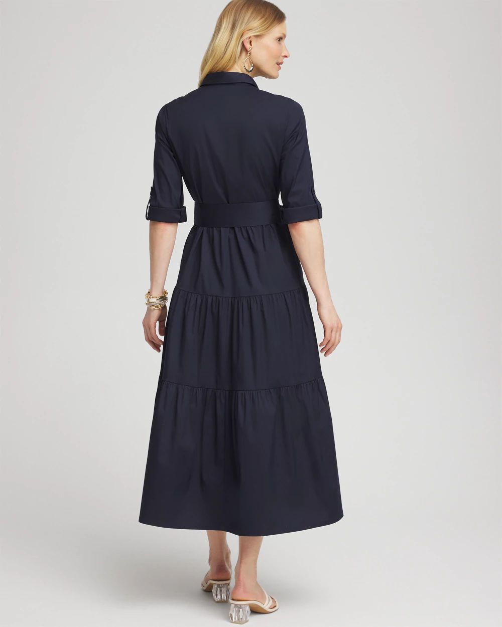 Poplin Maxi Shirt Dress