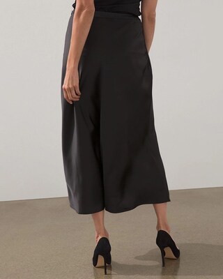 Black Label Stretch Satin Skirt