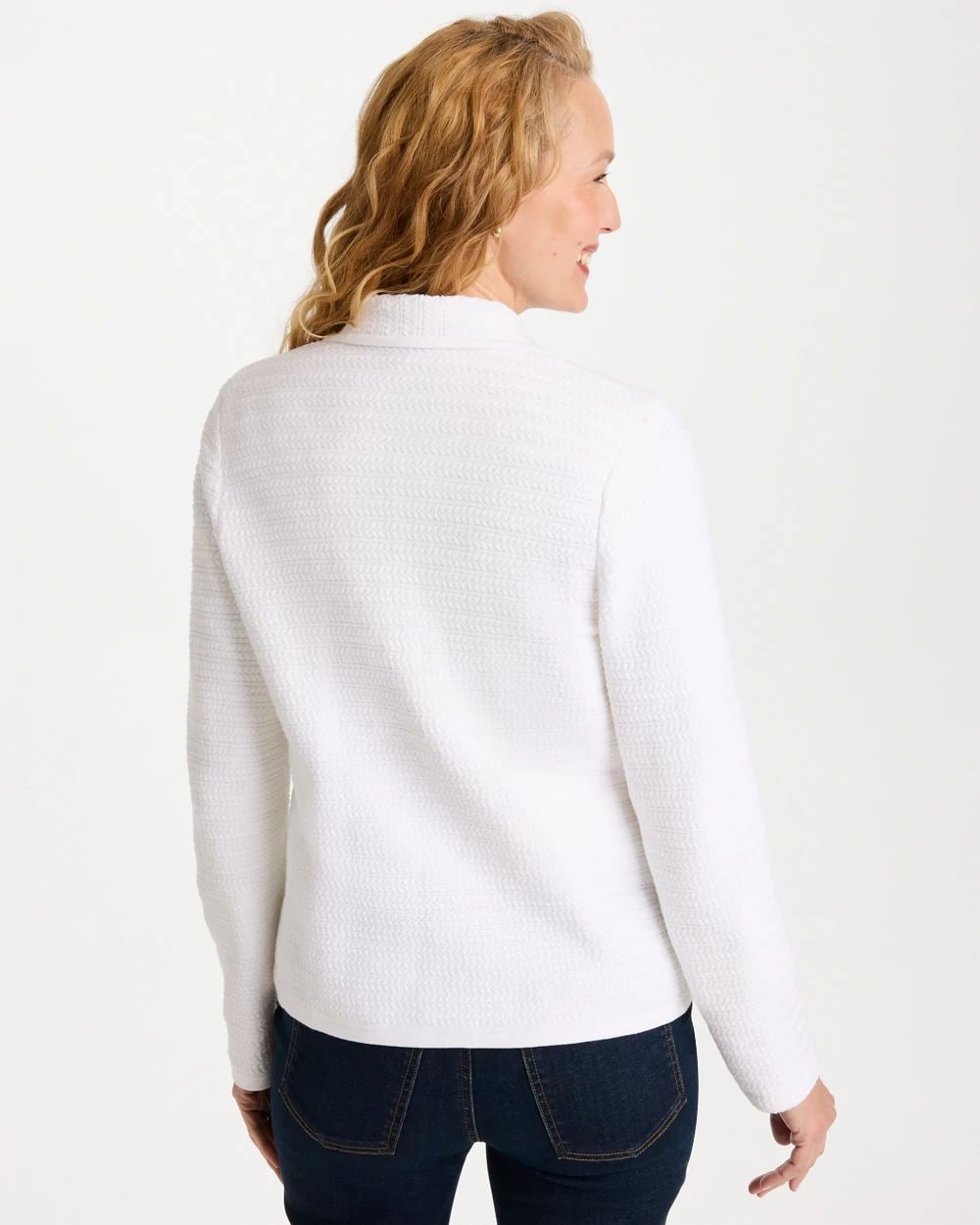 Textured Stitch Detail Cardigan