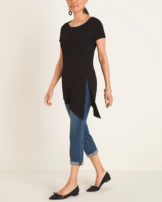 Asymmetrical Side-Slit Tee