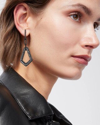 Black Drop Earrings