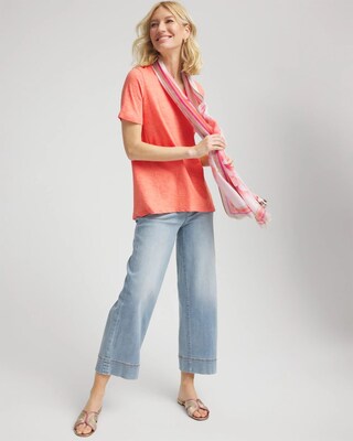 Slub V-Neck Tee click to view larger image.