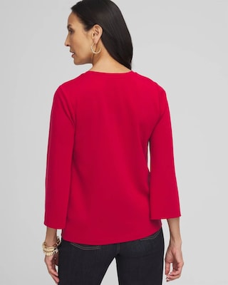 Embellished Ponte Top click to view larger image.