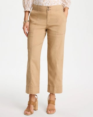 Relaxed Linen Crop Pant
