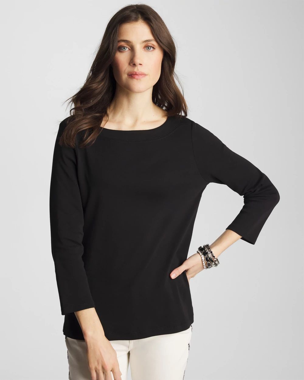 Pima 3/4 Sleeve Tee