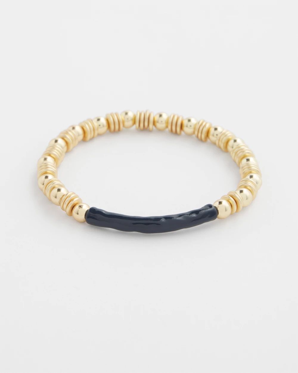 Enamel Bar Stretch Bracelet