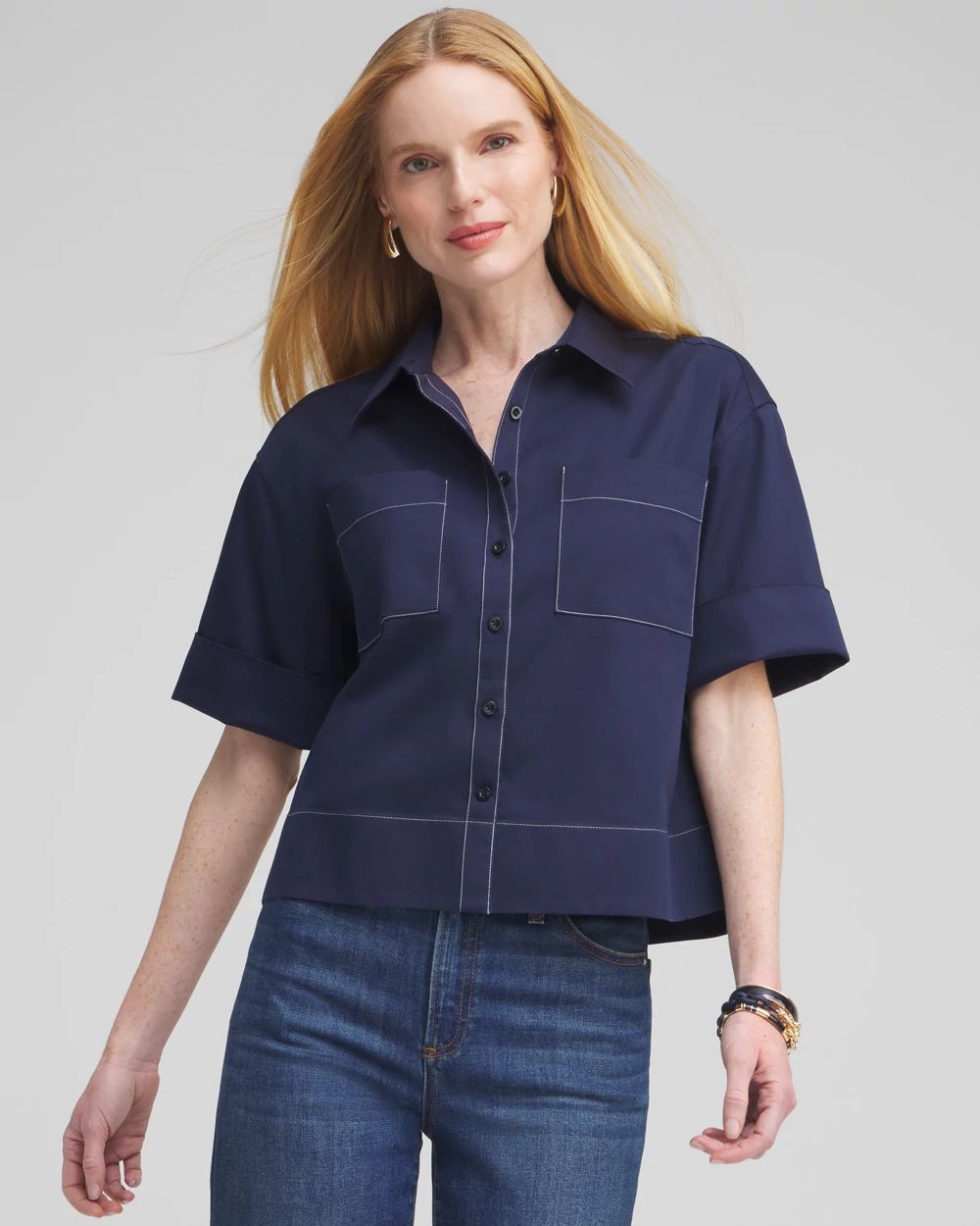 No Iron™ Stretch Short Sleeve Shirt