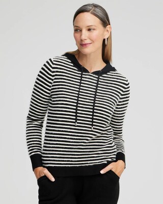 Zenergy Luxe® Cashmere Blend Stripe Pullover