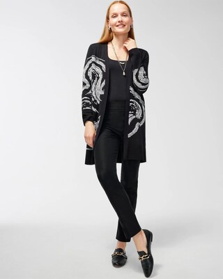 Swirl Midi Cardigan Sweater
