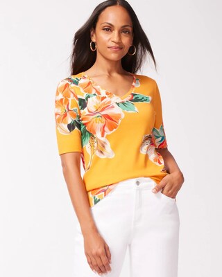 Pima Lilies Everyday V-Neck Tee