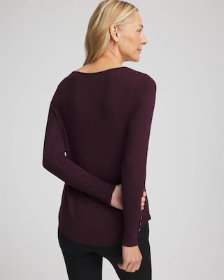 Ella V-Neck Pullover Sweater click to view larger image.