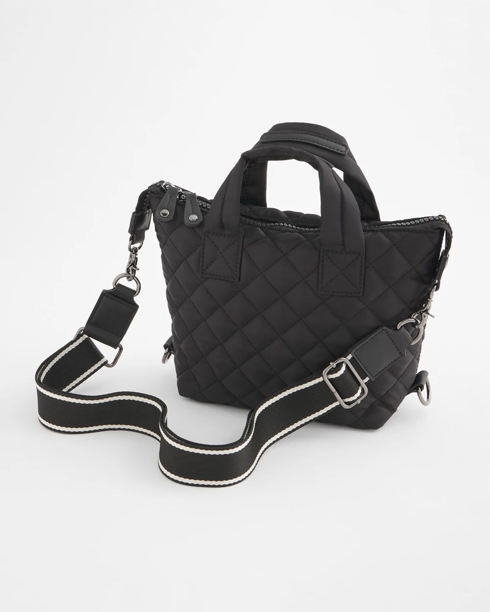 Quilted Cross Body Sport Tote Bag click to view larger image.