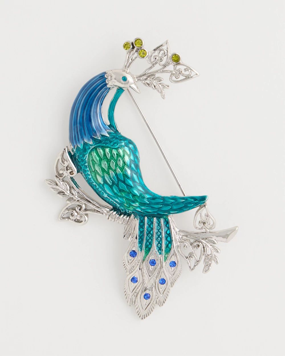 Peacock Brooch