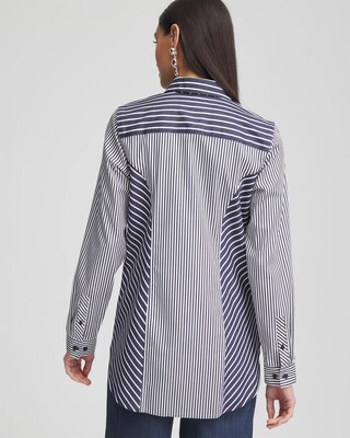 No Iron™ Mixed Stripes Tunic click to view larger image.