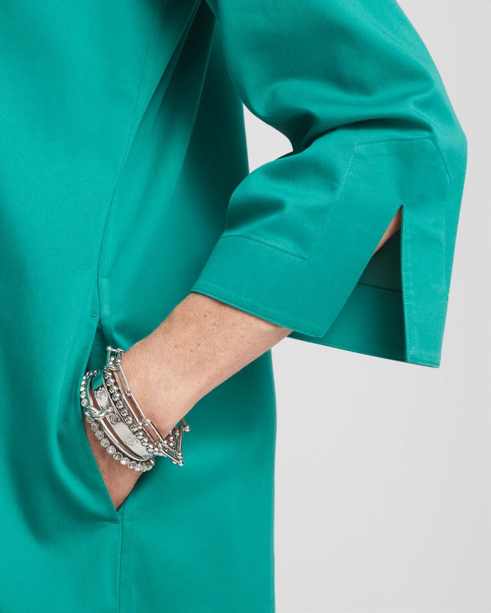 No Iron™ Shirt Dress click to view larger image.