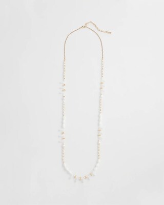 Dainty Beaded Single Strand Necklace click to view larger image.