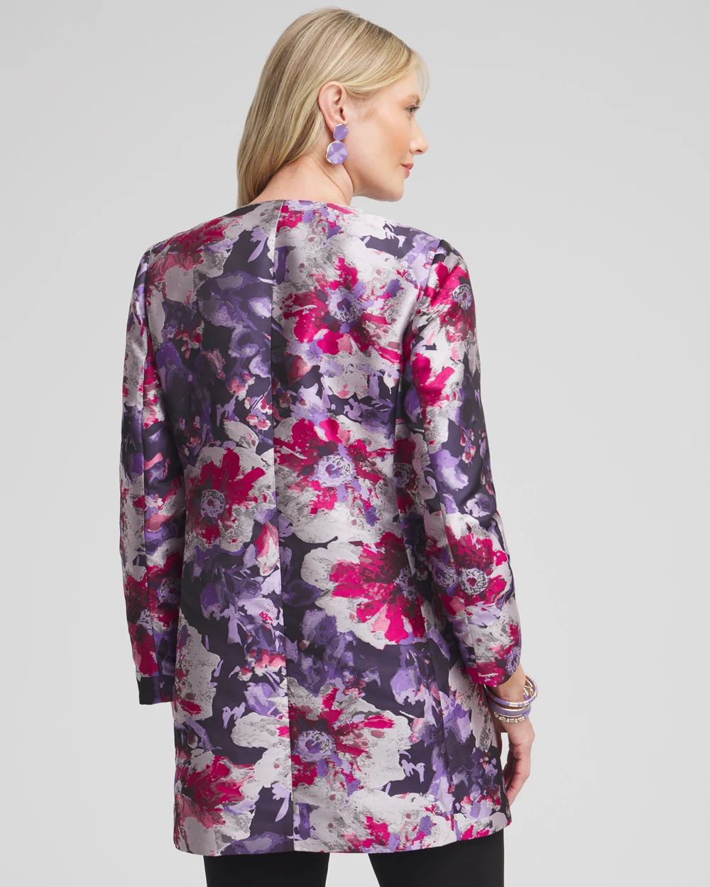 Petite Floral Jacquard Topper