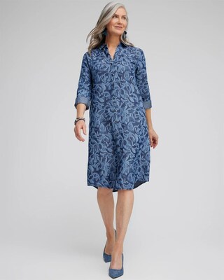 Roll Tab Shirt Dress