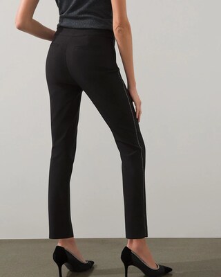Brigitte Beaded Side Slim Ankle Pants