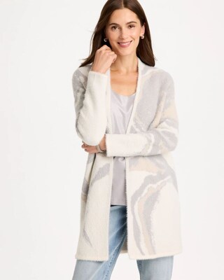 Jacquard Long Sleeve Cardigan