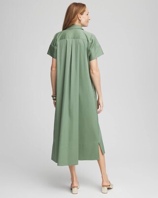 Popover Hi-low Midi Shirtdress click to view larger image.