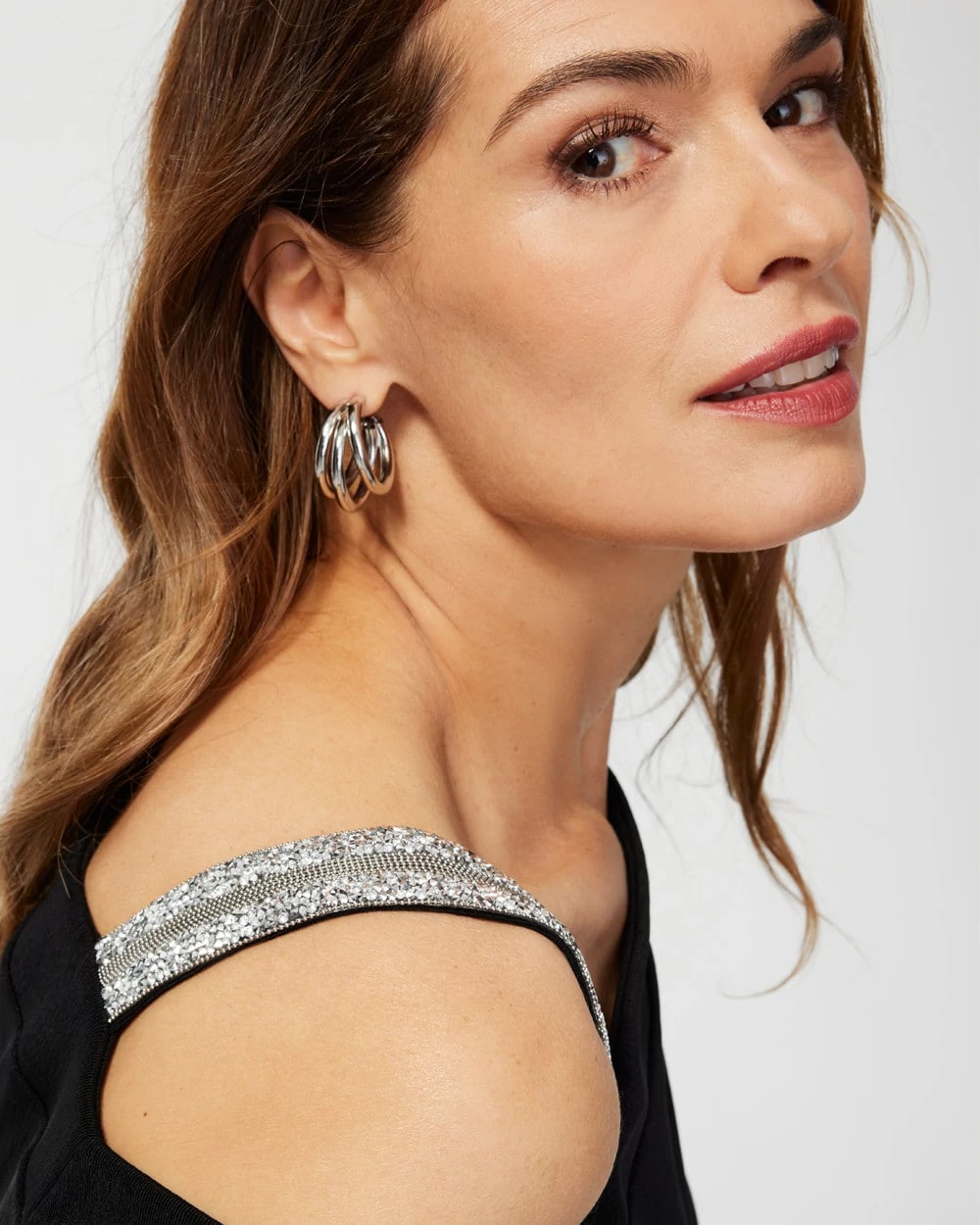 Travelers Embellished One Shoulder Top