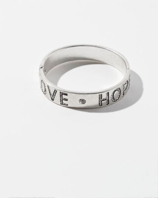 Love & Hope Bangle Bracelet