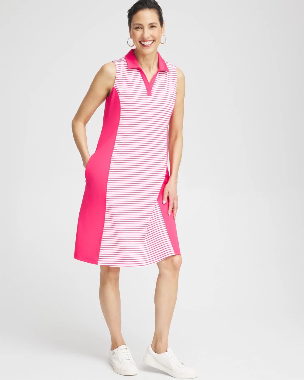 Zenergy® UPF Knit Block Stripe Dress