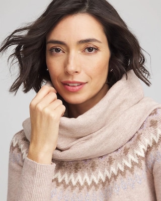 Fair Isle Reversible Snood click to view larger image.