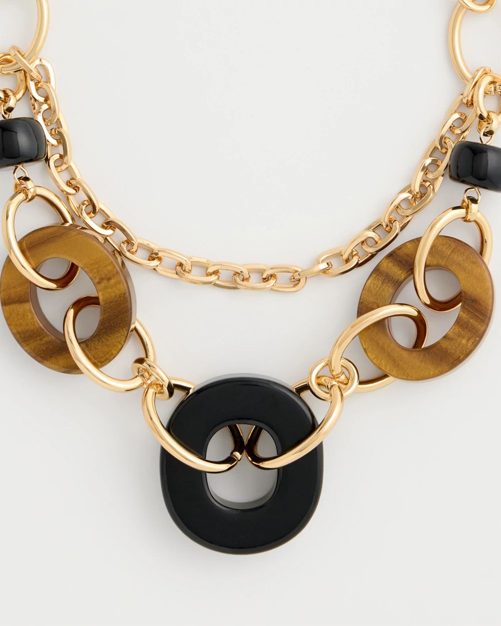 Artisanal Double-Strand Link Necklace click to view larger image.