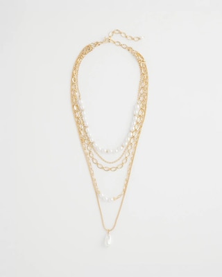 Convertible Pearl Multistrand Necklace