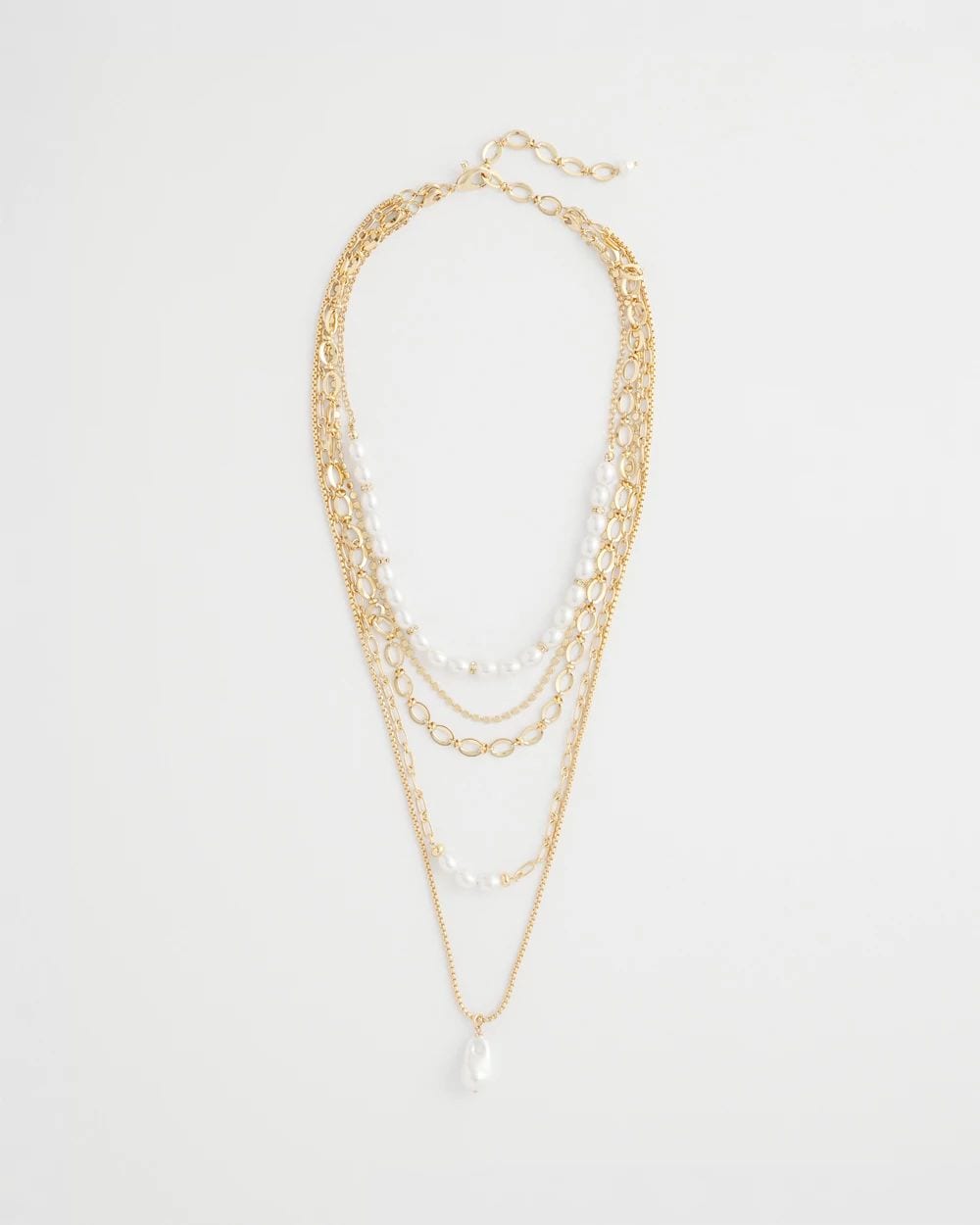 Convertible Pearl Multistrand Necklace