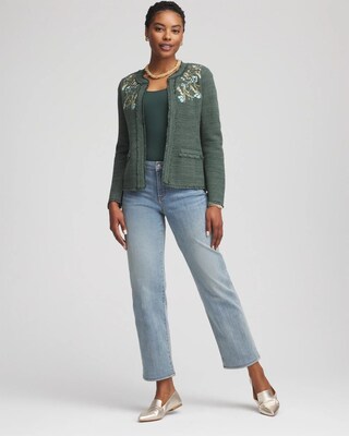 Embroidered Cotton-Blend Jacket click to view larger image.