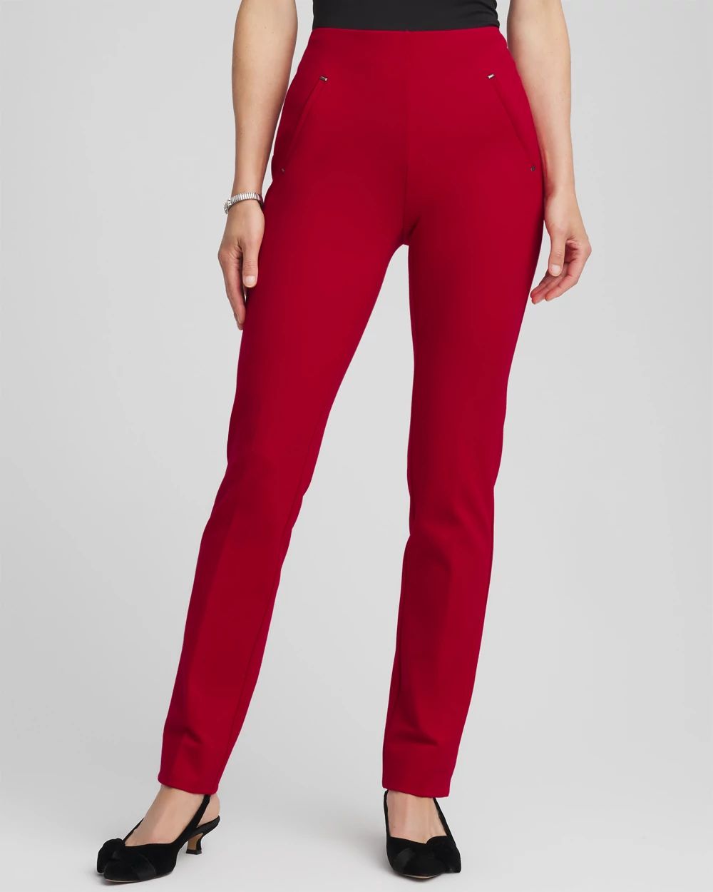 Juliet Slim Trim Detail Ankle Pants