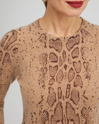 Cashmere Snake Crew Neck Sweater