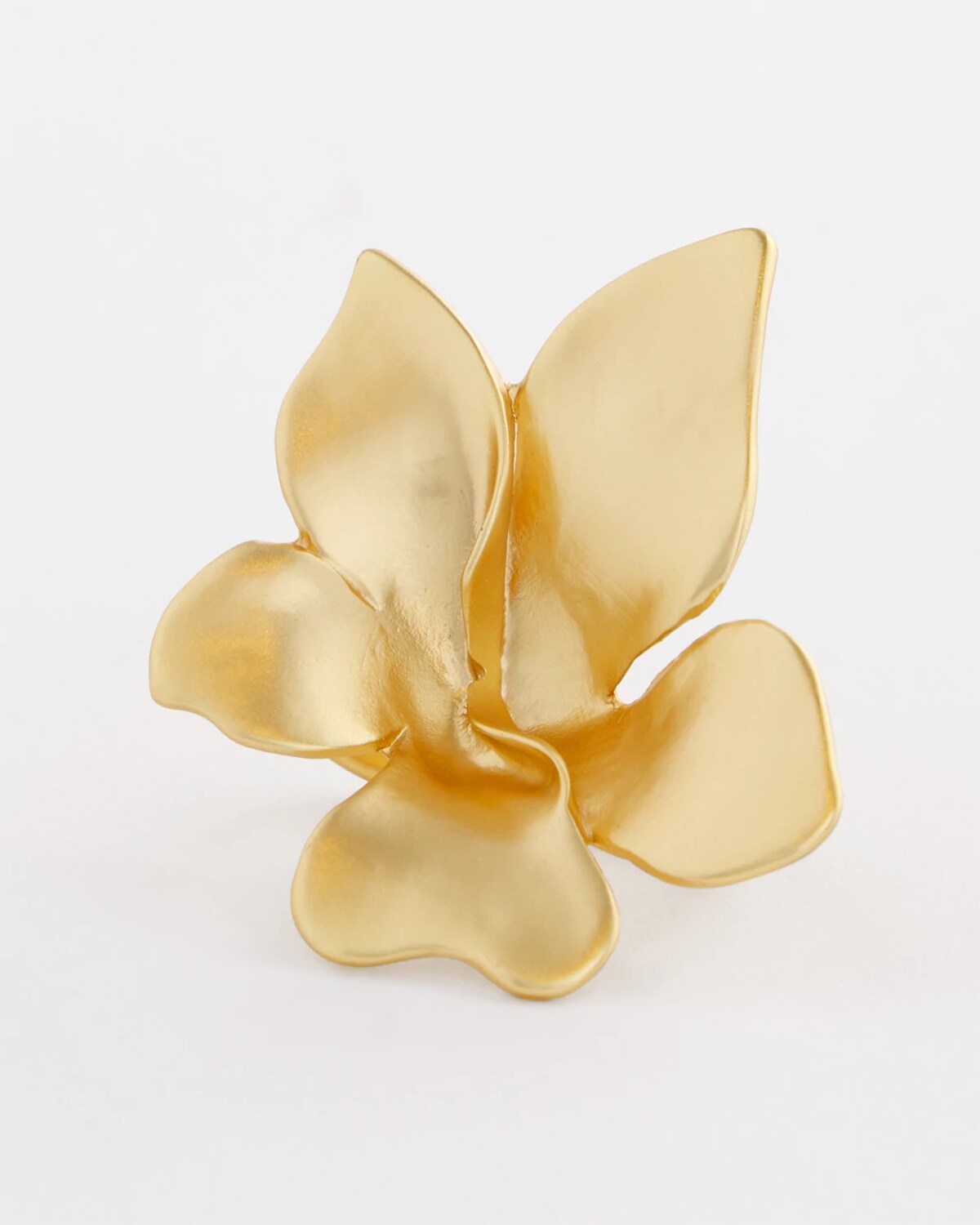 Chico's Golden Flower Scarf Ring | In Gold